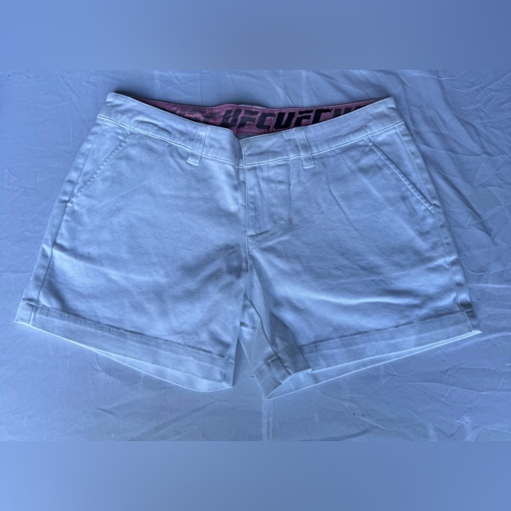 NWOT Women’s UFC “The Flirt” White Short